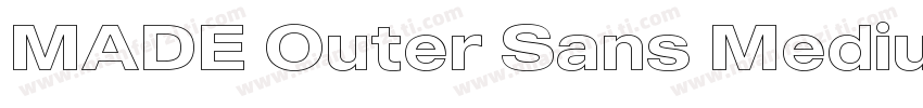 MADE Outer Sans Medium Future History D字体转换